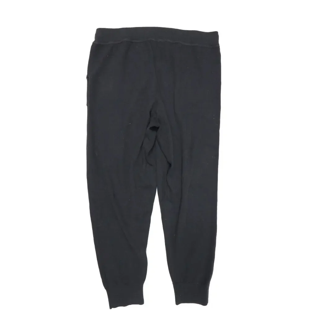Quiet Luxury Luxe Lounge J.Crew Cotton Cashmere Black Jogger Athleisure Pristine